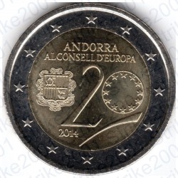 Andorra - 2€ Comm. 2014 FDC Consiglio Europa