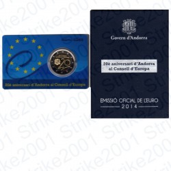 Andorra - 2€ Comm. 2014 Folder Consiglio Europa FS