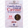 Italia - 2€ Comm. 2010 FDC Cavour in Folder
