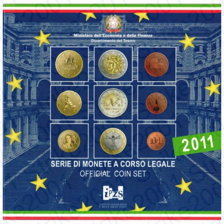 Italia - Divisionale Ufficiale 2011 FDC 9 Valori