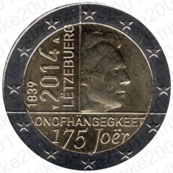 Lussemburgo - 2€ Comm. 2014 FDC Indipendenza