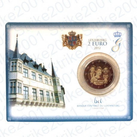 Lussemburgo - 2€ Comm. 2012 in folder FDC Matrimonio