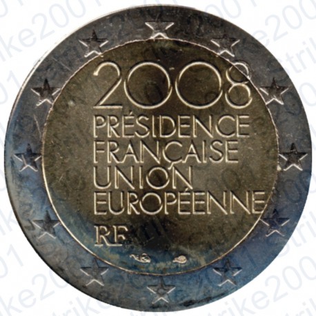 Francia - 2€ Comm. 2008 FDC Presidenza Europea