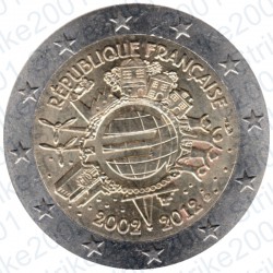 Francia - 2€ Comm. 2012 FDC 10° Anniversario Euro