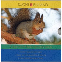 Finlandia - 2€ Comm. 2004 - 2009 FDC (Scoiattolo) in Folder