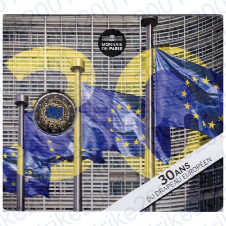 Francia - 2€ Comm. 2015 FDC 30° Ann. Bandiera Europea in Folder