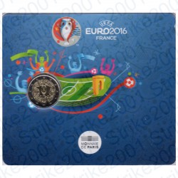 Francia - 2€ Comm. 2016 FDC Europeo di Calcio in Folder