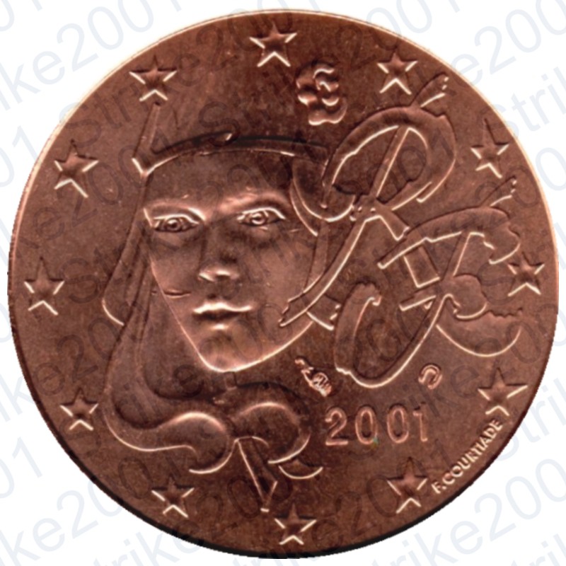 Francia 5 cent 2001 FDC