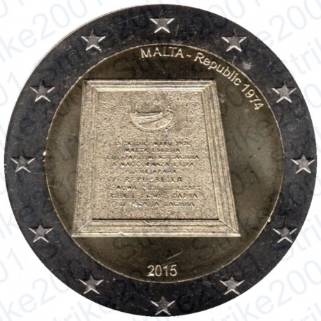 Malta - 2€ Comm. 2015 FDC Proclamazione Repubblica