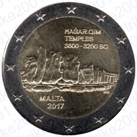 Malta - 2€ Comm. 2017 FDC Templi Hagar Qim
