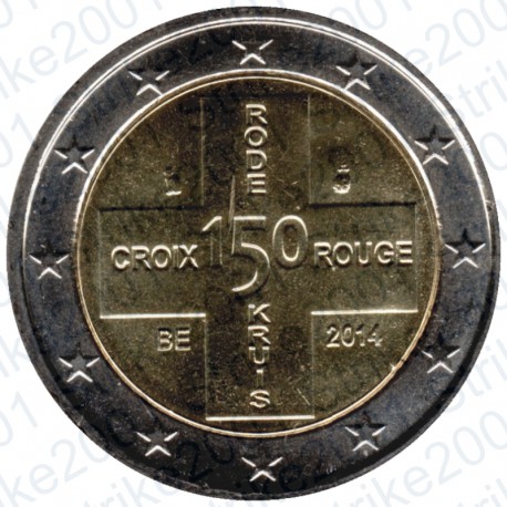 Belgio - 2€ Comm. 2014 FDC Croce Rossa