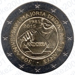 Andorra - 2€ Comm. 2015 FDC Maggiore Età e Diritti