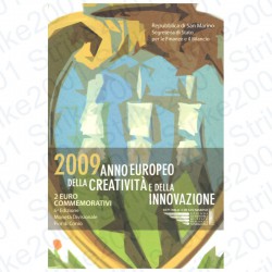 San Marino - 2€ Comm. 2009 FDC Creatività e Innovazione in Folder