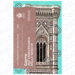 San Marino - 2€ Comm. 2017 FDC Giotto in Folder