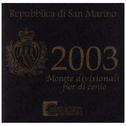 San Marino - Divisionale Ufficiale 2003 FDC