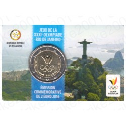 Belgio - 2€ Comm. 2016 FDC Olimpiadi Rio - (Francia) in Folder