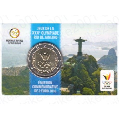 Belgio - 2€ Comm. 2016 in Folder FDC Olimpiadi Rio - (Francia)