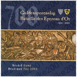 Belgio - Divisionale Ufficiale 2002 FDC