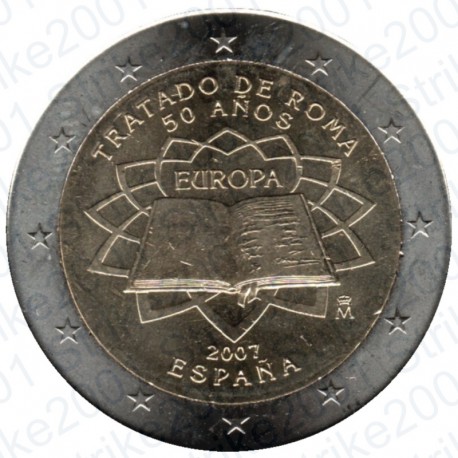 Spagna - 2€ Comm. 2007 FDC Trattato Roma