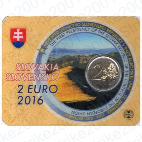 Slovacchia - 2€ Comm. 2016 FDC Presidenza U.E. in Folder