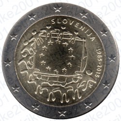 Slovenia - 2€ Comm. 2015 FDC Bandiera Europea
