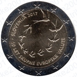Slovenia - 2€ Comm. 2017 FDC Ann. introduzione euro