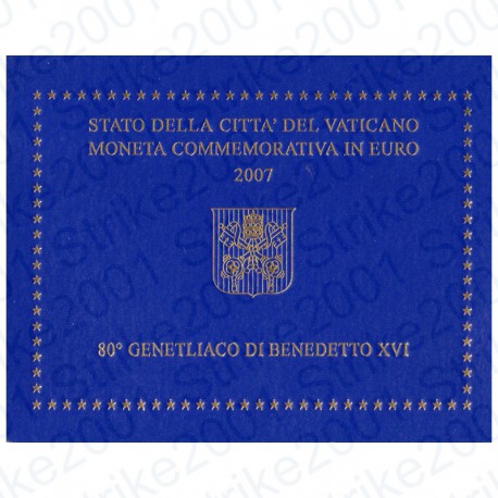 Vaticano - 2€ Comm. 2007 FDC Genetliaco Benedetto XVI
