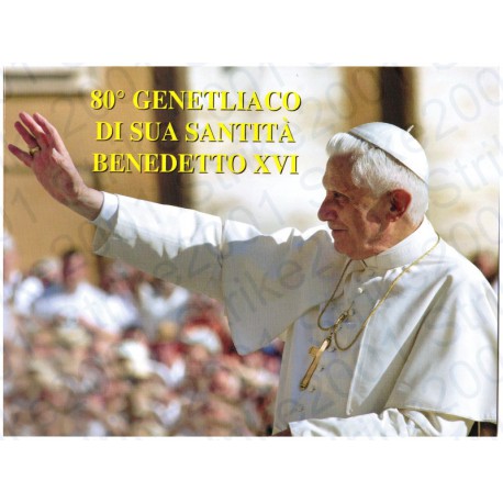 Vaticano - 2€ Comm. 2007 Genetliaco Benedetto XVI in busta Filatelica