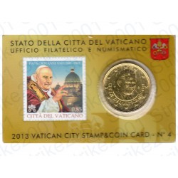 Vaticano - Coin Card 2013 FDC Giovanni XXIII con Bollo nr.4