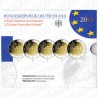 Germania - 2€ Comm. 2015 5 Zecche Riunificazione FOLDER FS
