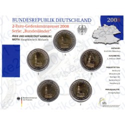 Germania - 2€ Comm. 5 Zecche 2008 FOLDER FDC