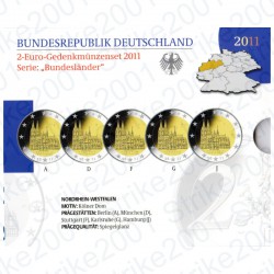 Germania - 2€ Comm. 5 Zecche 2011 FOLDER FS
