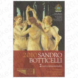 San Marino - 2€ Comm. 2010 FDC Sandro Botticell in Folder