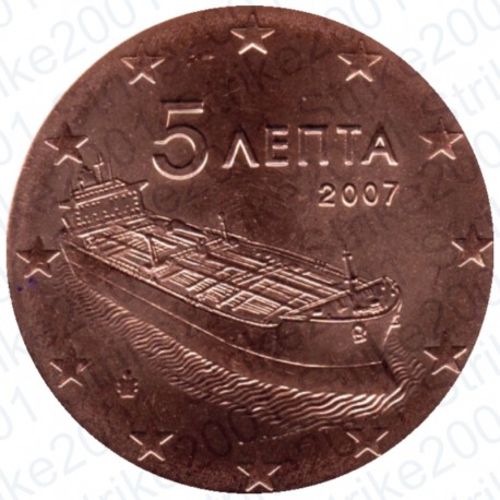 Grecia 2007 - 5 Cent. FDC