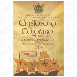 San Marino - 2€ Comm. 2006 FDC Cristoforo Colombo in Folder