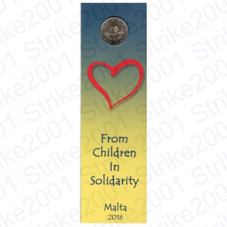 Malta - 2€ Comm. 2016 Solidarietà e Amore Cornucopia in Folder