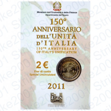 Italia - 2€ Comm. 2011 FDC Unità d' Italia in Folder