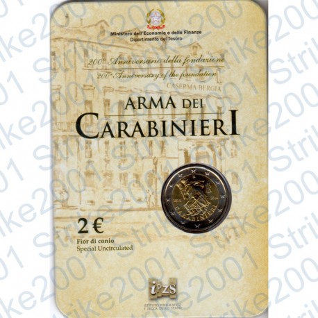 Italia - 2€ Comm. 2014 FDC Carabinieri in Folder