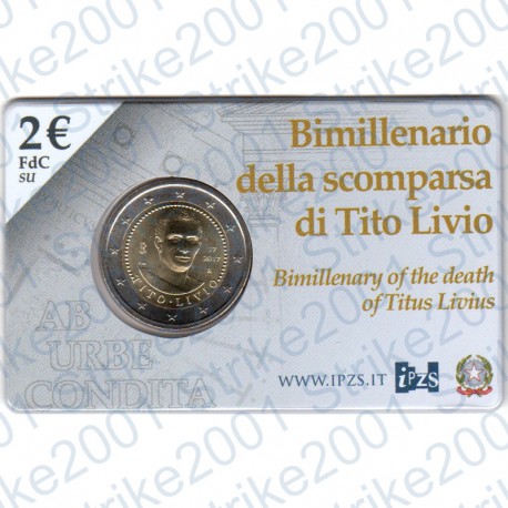 Italia - 2€ Comm. 2017 FDC Tito Livio in Folder