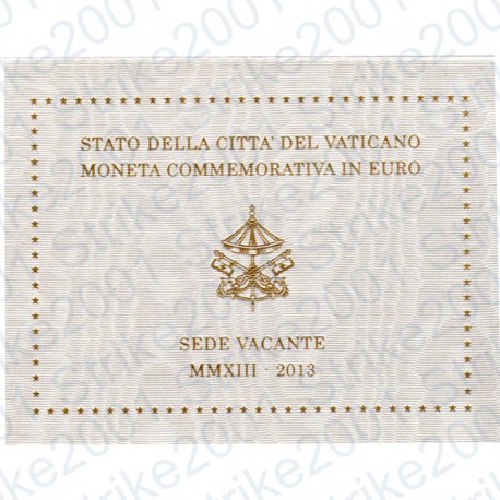 Vaticano - 2€ Comm. 2013 FDC Sede Vacante in Folder