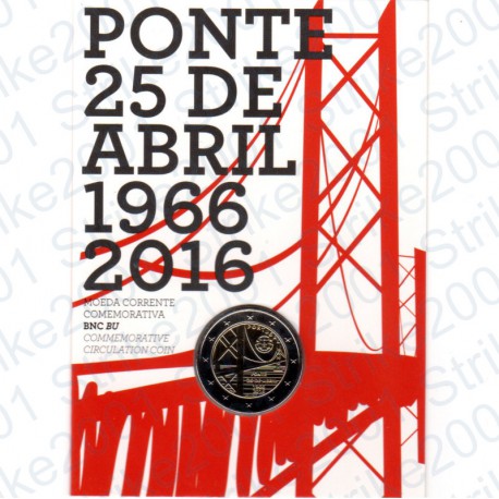 Portogallo - 2€ Comm. 2016 FDC Ponte in Folder