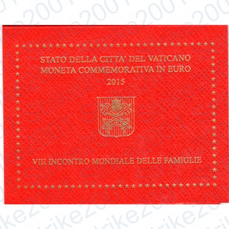Vaticano - 2€ Comm. 2015 FDC Incontro Famiglie Philadelphia in Folder