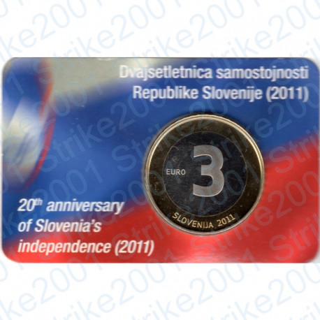 Slovenia - 3€ 2011 FDC Anniversario Indipendenza in Folder
