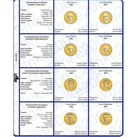 Kit Foglio per Dollari Presidenti 2015