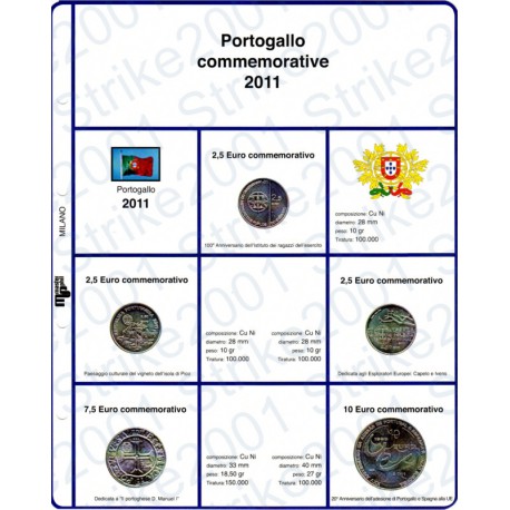 Kit Foglio 2,5 Euro Comm. Portogallo 2011