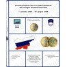Kit Foglio 3 Euro Comm. Bimetallico Slovenia 2008
