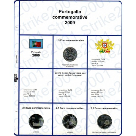 Kit Foglio 2,5 Euro Comm. Portogallo 2009