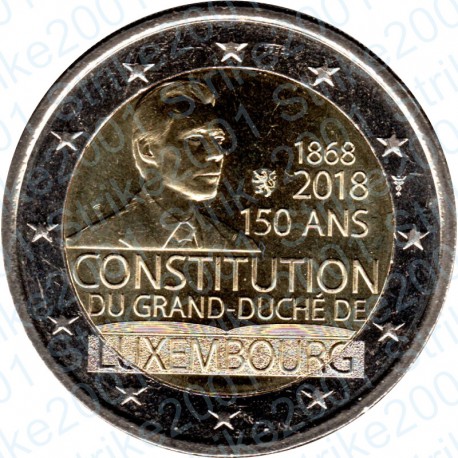 Lussemburgo - 2€ Comm. 2018 FDC Costituzione Lussemburghese