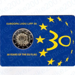 Estonia - 2€ Comm. 2015 FDC 30° Ann. Bandiera Europea in Folder