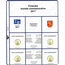 Kit Foglio 5 Euro Comm. Bimetallico Finlandia 2017
